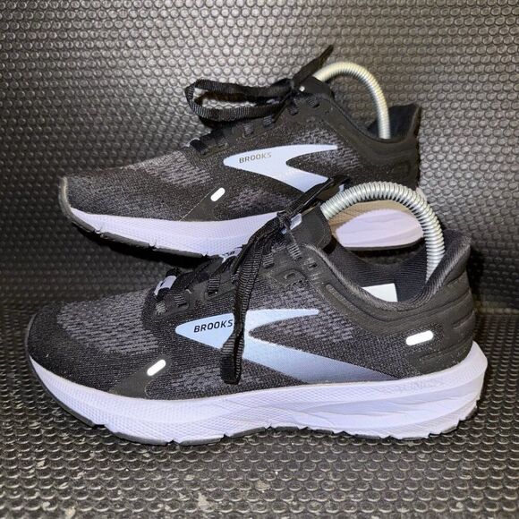 Brooks Launch 9 Black Purple Athletic Running Comfort Shoes Women’s Size 6.5 - Picture 1 of 8
